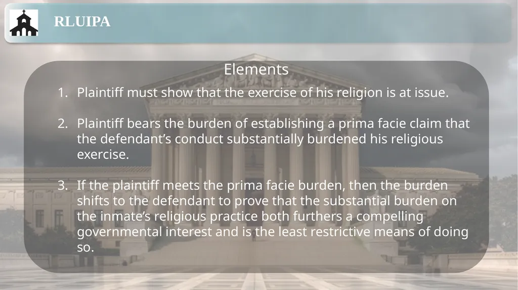 Substantive Law in Pretrial Detainee and Prisoner - slide 48 of 79