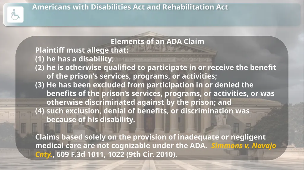 Substantive Law in Pretrial Detainee and Prisoner - slide 65 of 79