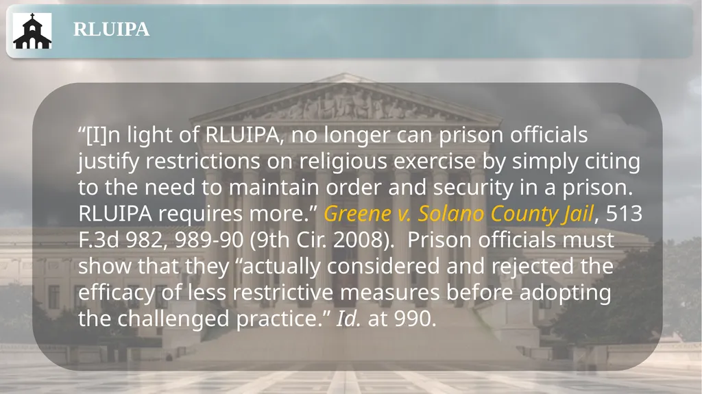 Substantive Law in Pretrial Detainee and Prisoner - slide 51 of 79