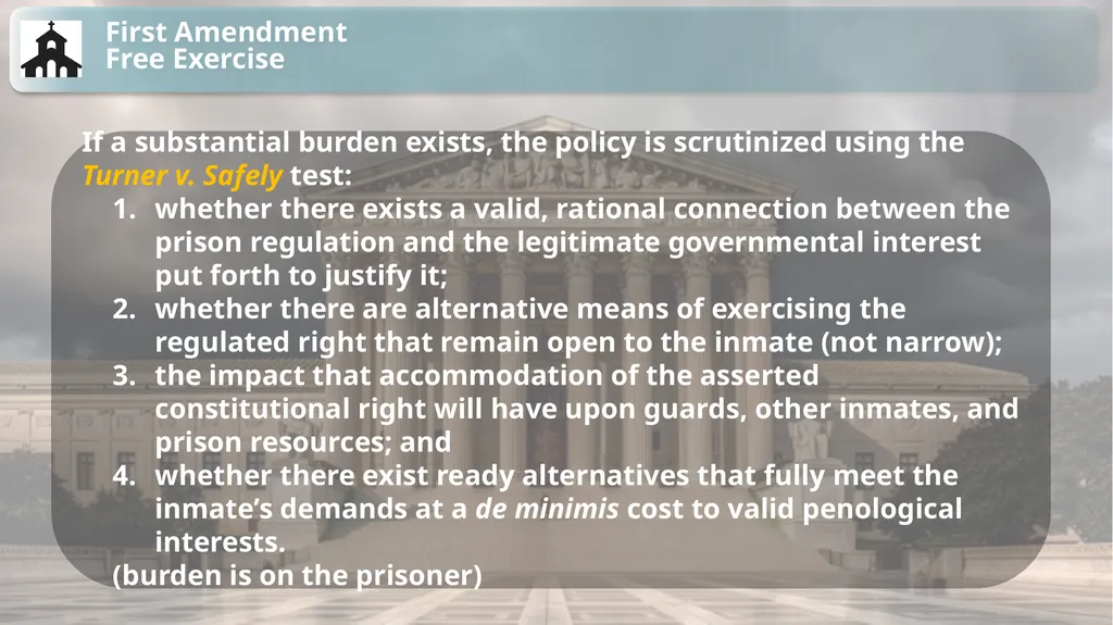 Substantive Law in Pretrial Detainee and Prisoner - slide 44 of 79