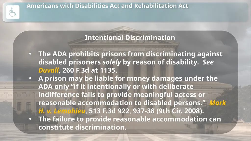 Substantive Law in Pretrial Detainee and Prisoner - slide 71 of 79