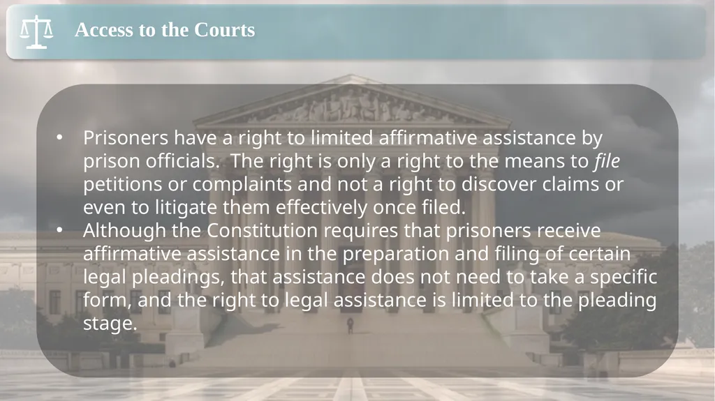 Substantive Law in Pretrial Detainee and Prisoner - slide 55 of 79