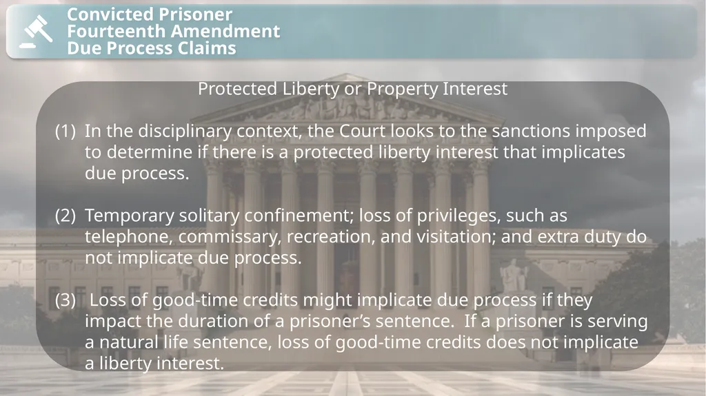 Substantive Law in Pretrial Detainee and Prisoner - slide 34 of 79