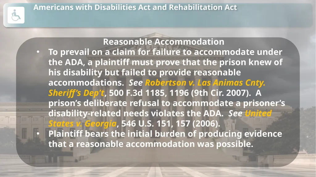 Substantive Law in Pretrial Detainee and Prisoner - slide 68 of 79