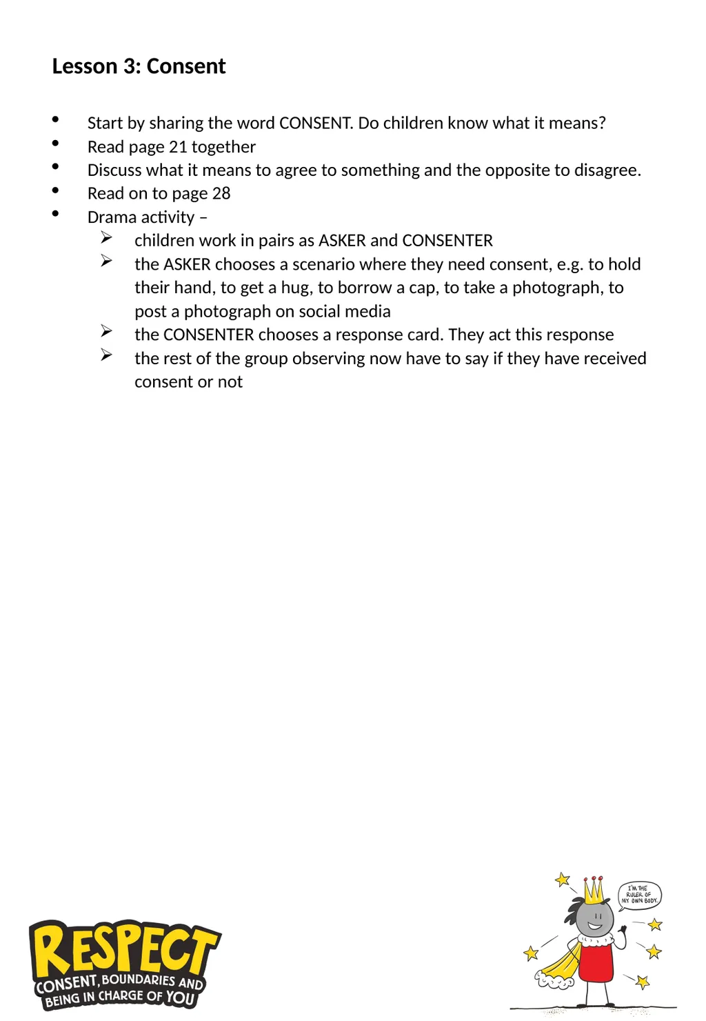 Teaching Notes for Respect by Rachel Brian The - slide 12 of 22