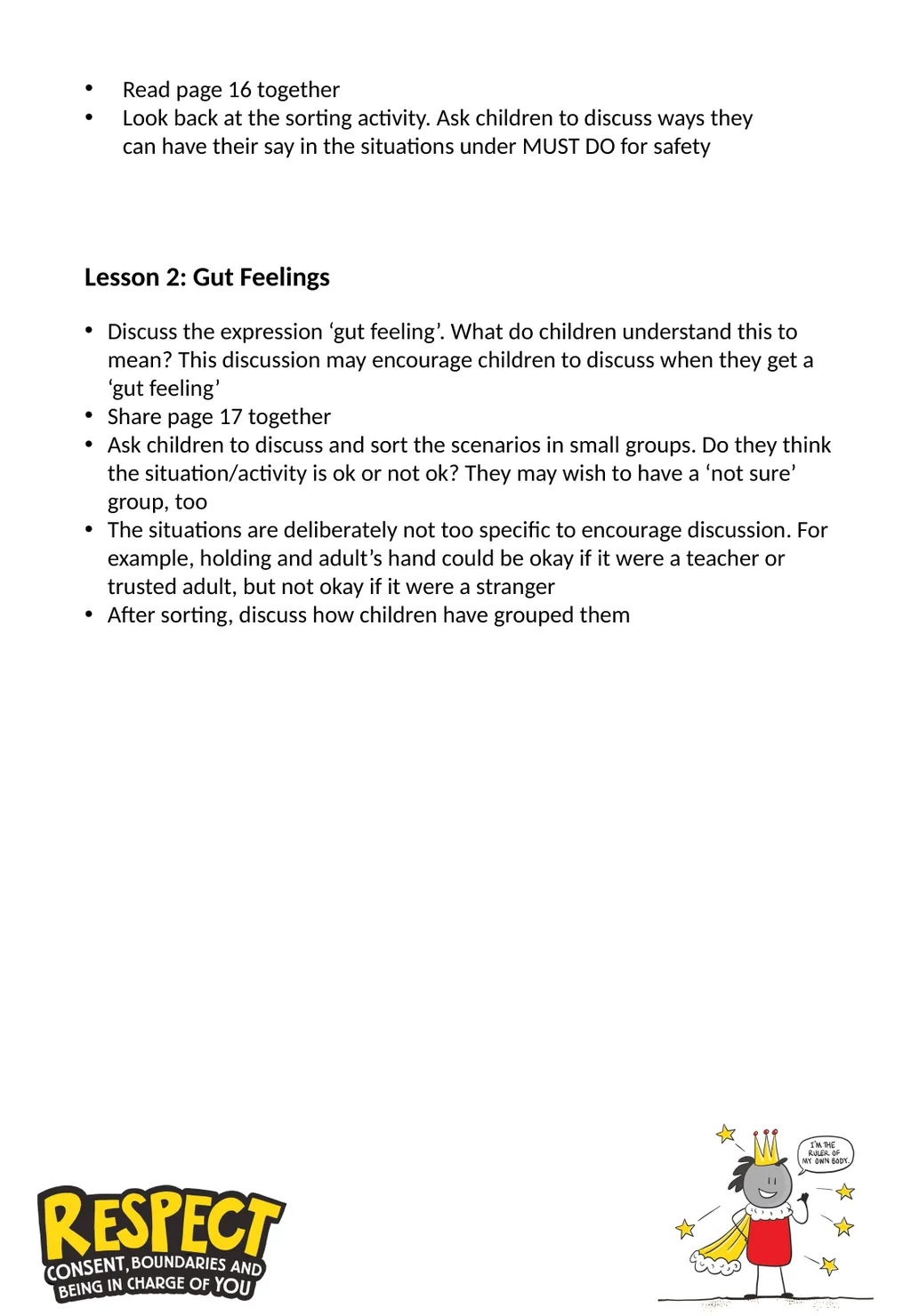 Teaching Notes for Respect by Rachel Brian The - slide 8 of 22