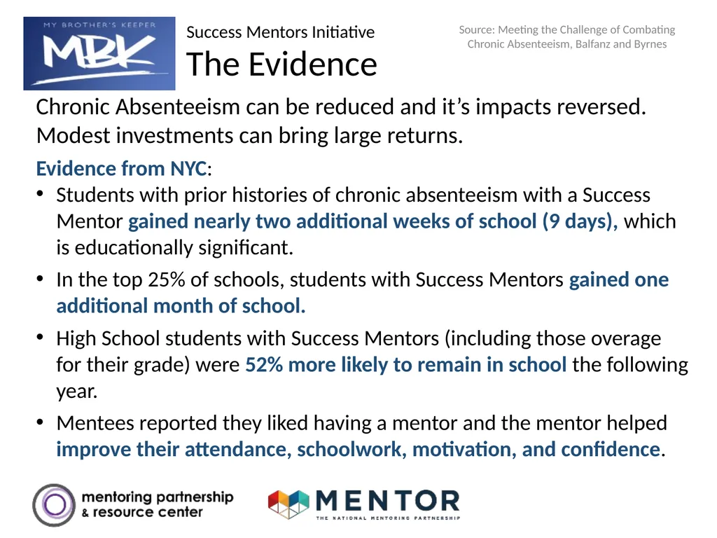 YOUR DISTRICT NAME Part 1: Success Mentors Model - slide 8 of 42