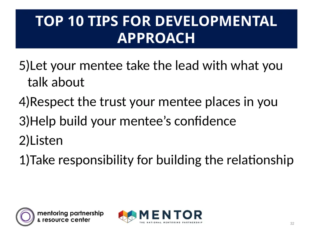 YOUR DISTRICT NAME Part 1: Success Mentors Model - slide 32 of 42