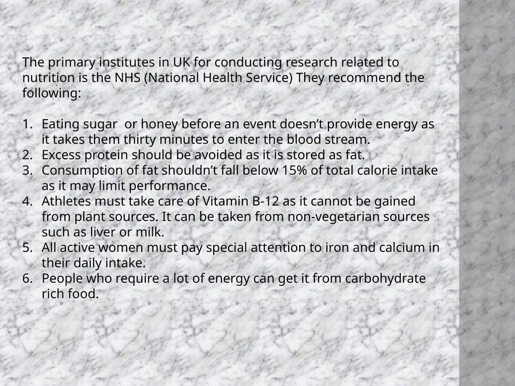 Nutrition in Girls Class X-B Teacher In charge-Ms. - slide 23 of 26
