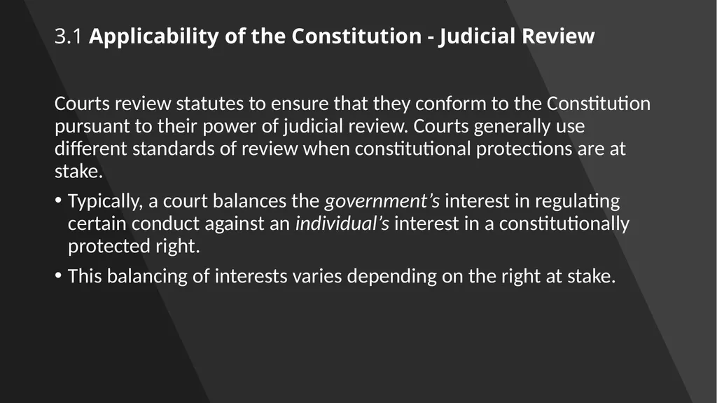 Chapter 3: Constitutional Protections Those who - slide 12 of 67