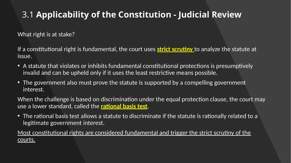 Chapter 3: Constitutional Protections Those who - slide 13 of 67