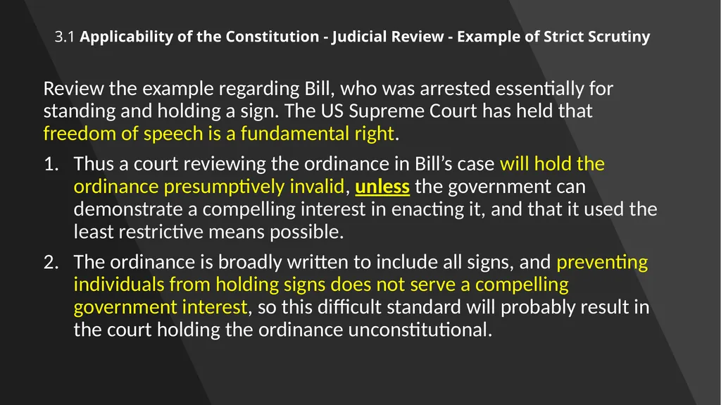 Chapter 3: Constitutional Protections Those who - slide 14 of 67