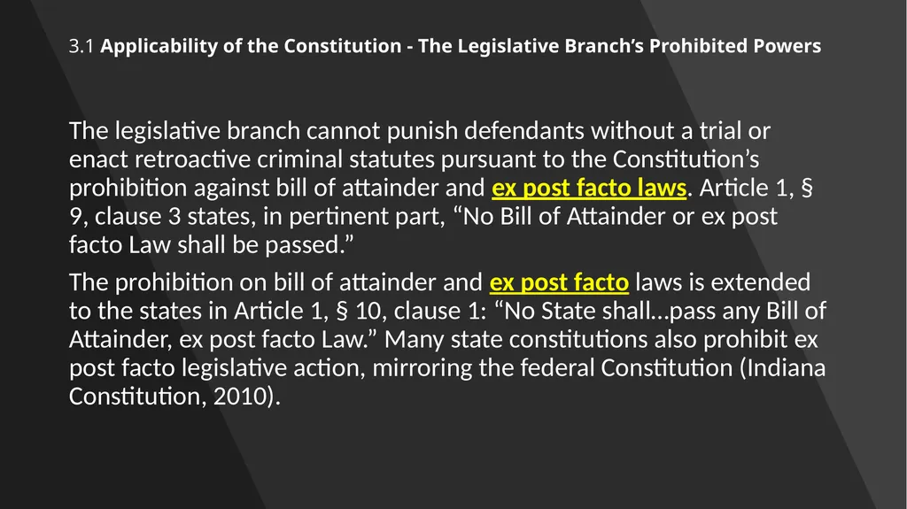 Chapter 3: Constitutional Protections Those who - slide 15 of 67