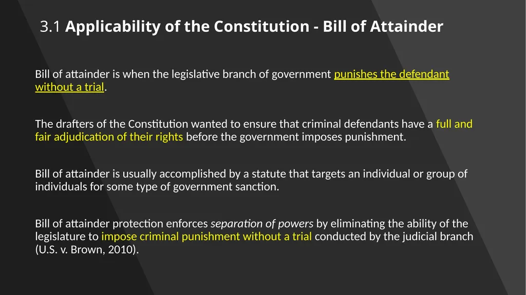 Chapter 3: Constitutional Protections Those who - slide 16 of 67