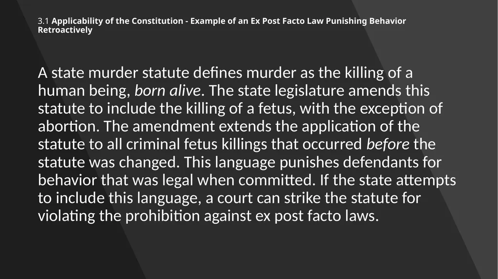 Chapter 3: Constitutional Protections Those who - slide 19 of 67