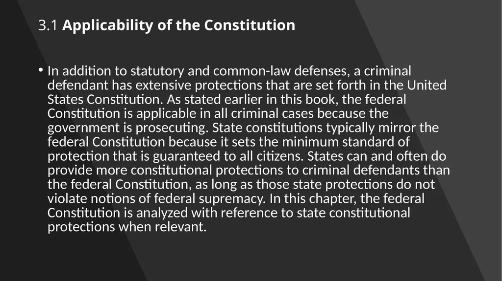 Chapter 3: Constitutional Protections Those who - slide 5 of 67