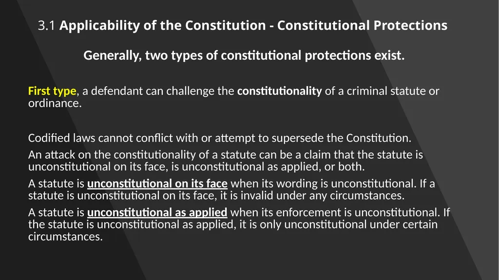 Chapter 3: Constitutional Protections Those who - slide 6 of 67