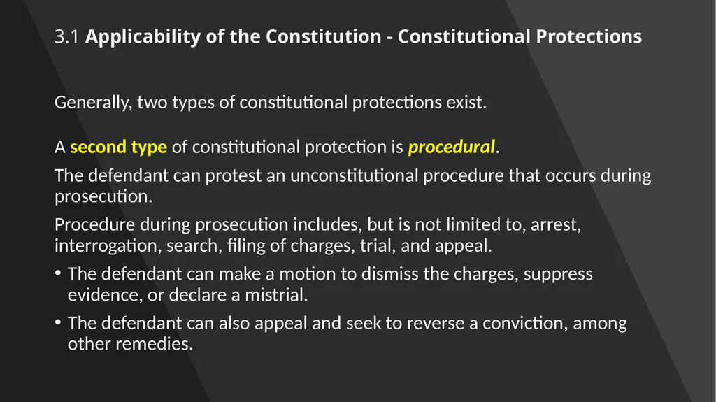 Chapter 3: Constitutional Protections Those who - slide 7 of 67