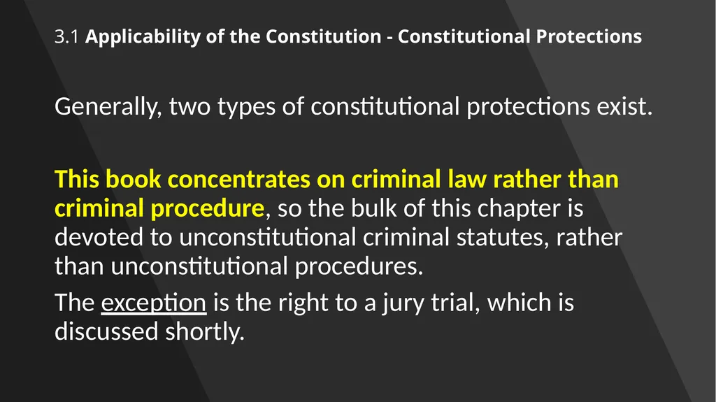 Chapter 3: Constitutional Protections Those who - slide 8 of 67