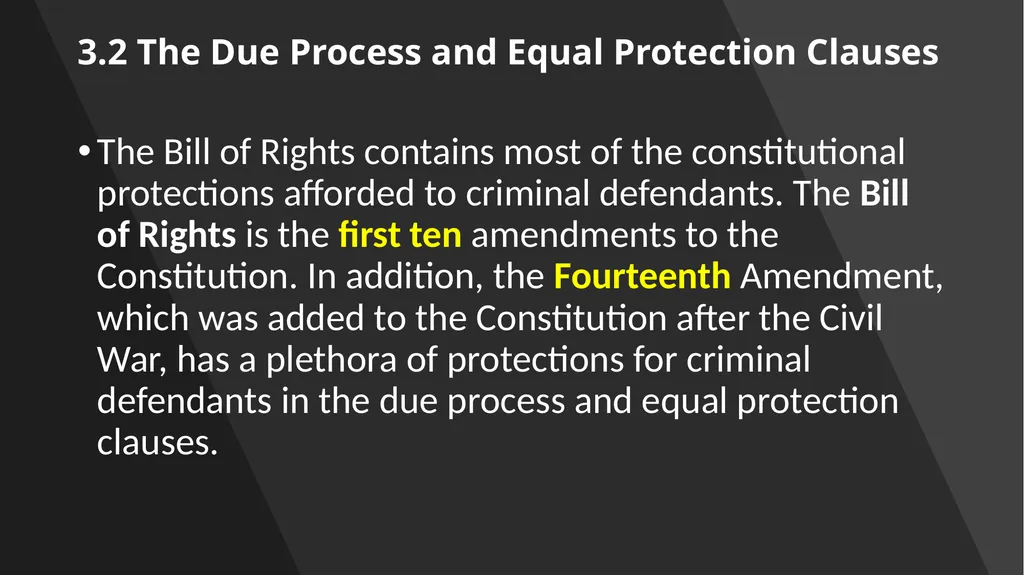 Chapter 3: Constitutional Protections Those who - slide 24 of 67