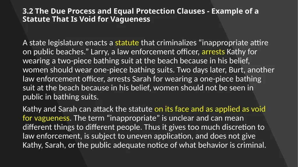 Chapter 3: Constitutional Protections Those who - slide 27 of 67