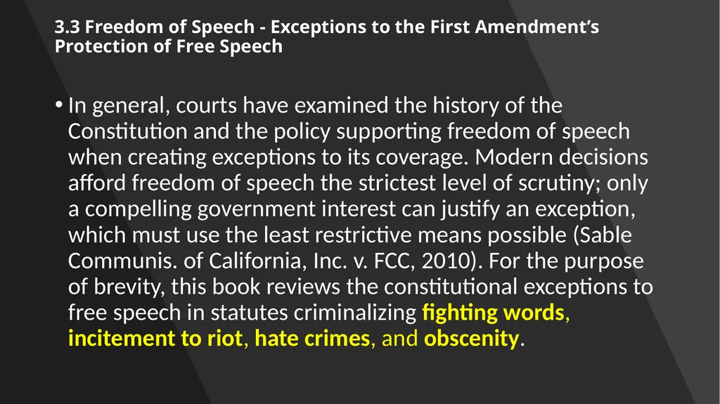 Chapter 3: Constitutional Protections Those who - slide 33 of 67