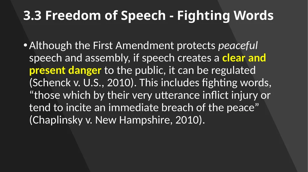 Chapter 3: Constitutional Protections Those who - slide 34 of 67