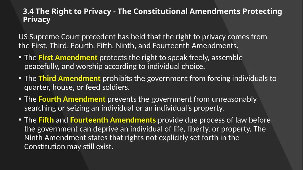 Chapter 3: Constitutional Protections Those who - slide 45 of 67