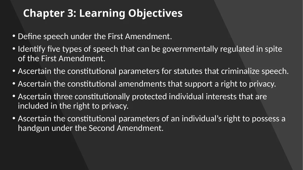Chapter 3: Constitutional Protections Those who - slide 3 of 67