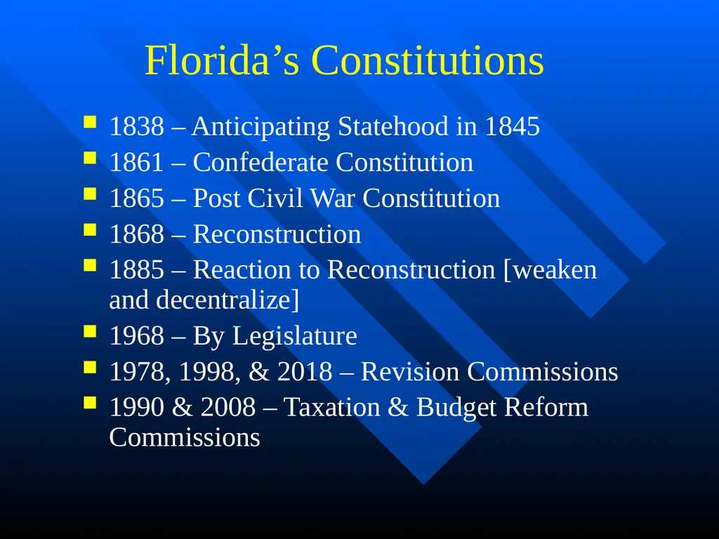 Florida Constitutional Law: Cases in Context - slide 2 of 80