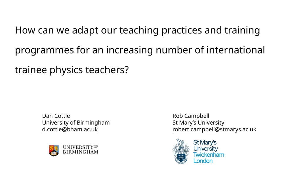 How can we adapt our teaching practices and - slide 1 of 8
