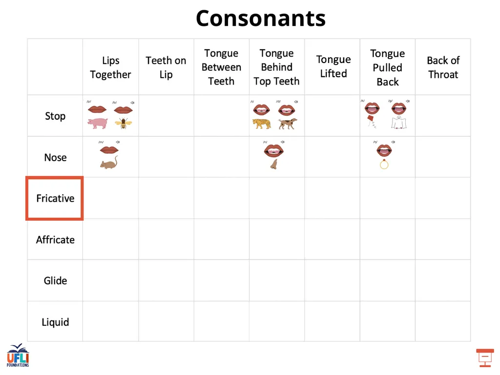 Getting Ready Lesson D Consonants Consonants - slide 7 of 34