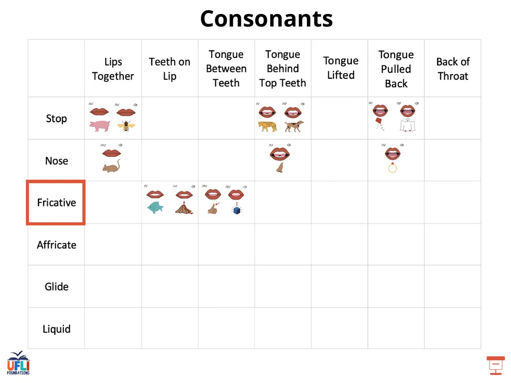 Getting Ready Lesson D Consonants Consonants - slide 11 of 34