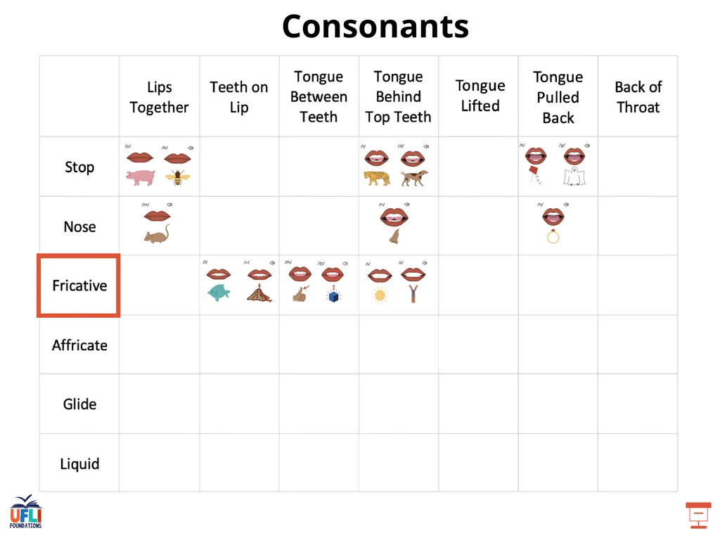 Getting Ready Lesson D Consonants Consonants - slide 13 of 34