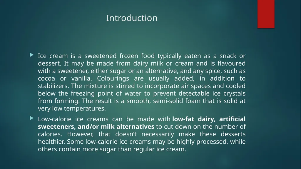 Department : Dairy Technology Course Title : Ice - slide 2 of 14