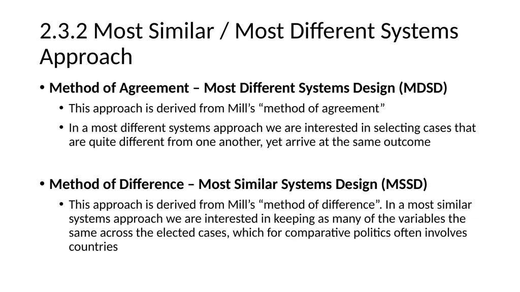 Chapter 2: How to Study Comparative Politics: - slide 26 of 28