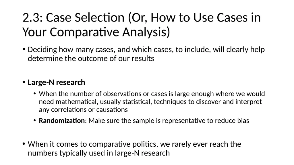 Chapter 2: How to Study Comparative Politics: - slide 22 of 28