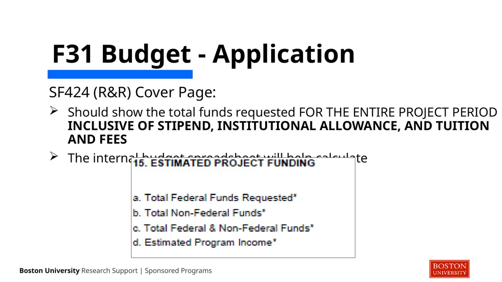 NIH ‘F’ Series NRSA Guidance Sponsored Programs - slide 12 of 35