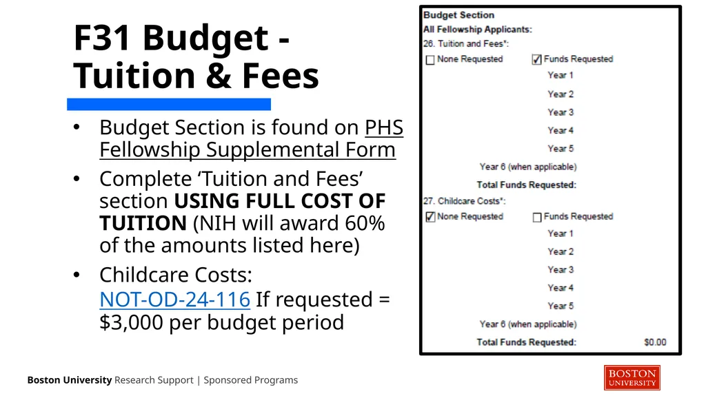 NIH ‘F’ Series NRSA Guidance Sponsored Programs - slide 10 of 35