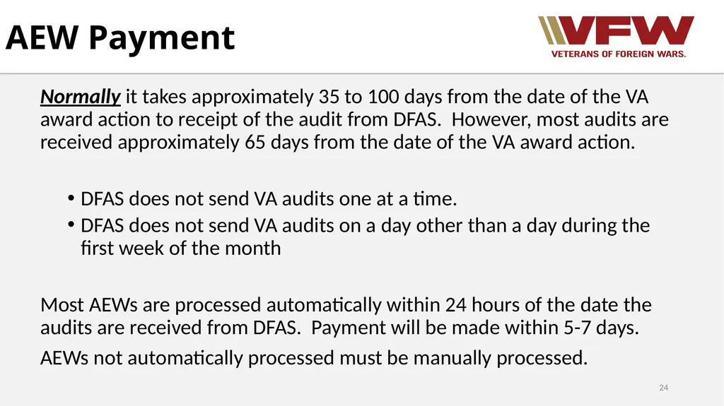 Concurrent Retirement and Disability Pay (CRDP) - slide 24 of 31