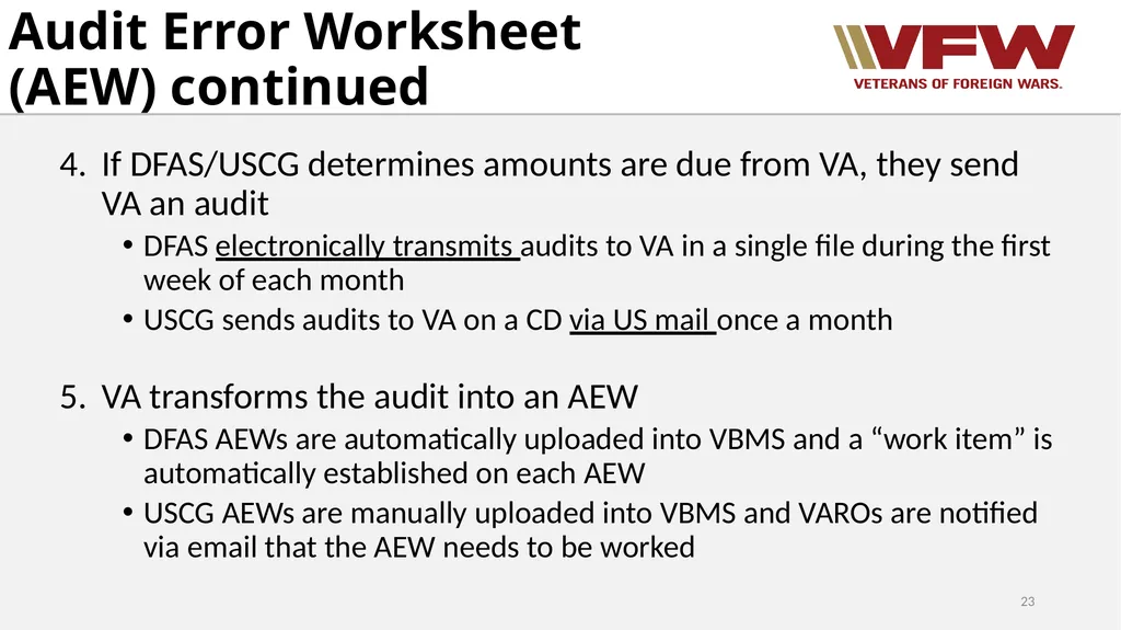 Concurrent Retirement and Disability Pay (CRDP) - slide 23 of 31