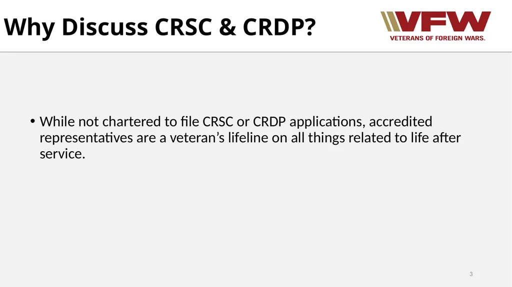 Concurrent Retirement and Disability Pay (CRDP) - slide 3 of 31
