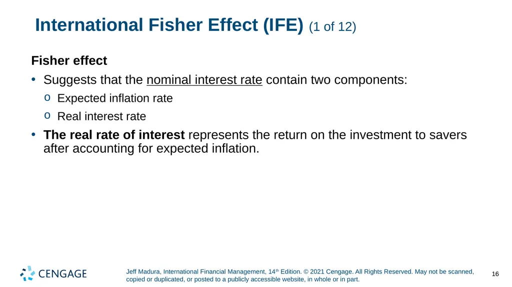 Chapter 8 Relationships among Inflation, Interest - slide 16 of 38