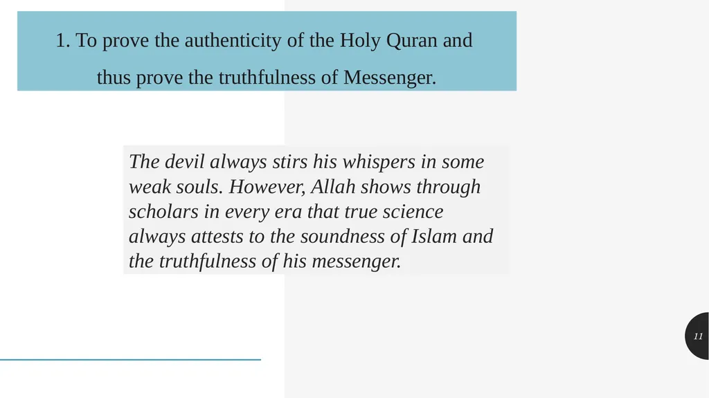 SCIENTIFIC MIRACLES IN THE HOLY QUR’AN UNIT- 2 - slide 11 of 16