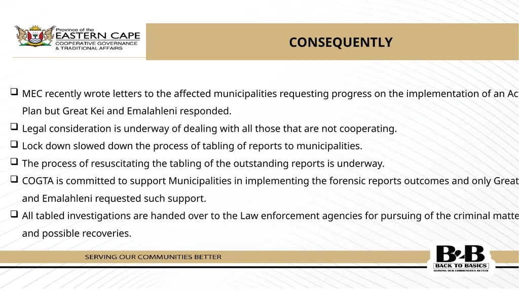 PRESENTATION TO THE STANDING COMMITTEE ON PUBLIC - slide 32 of 39