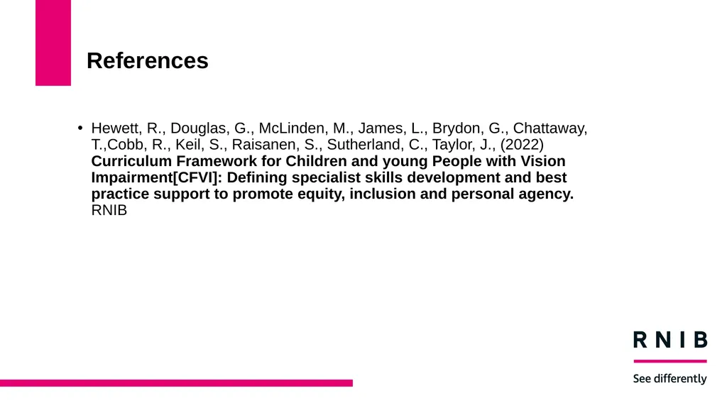 Curriculum Framework for Children and Young People - slide 18 of 18