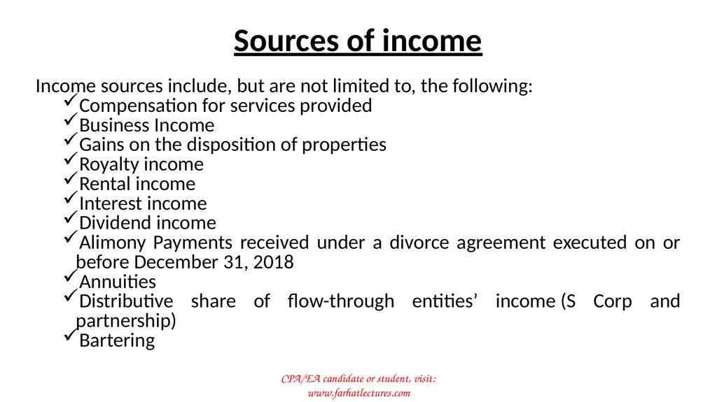 CPA/EA candidate or student, visit: - slide 2 of 7