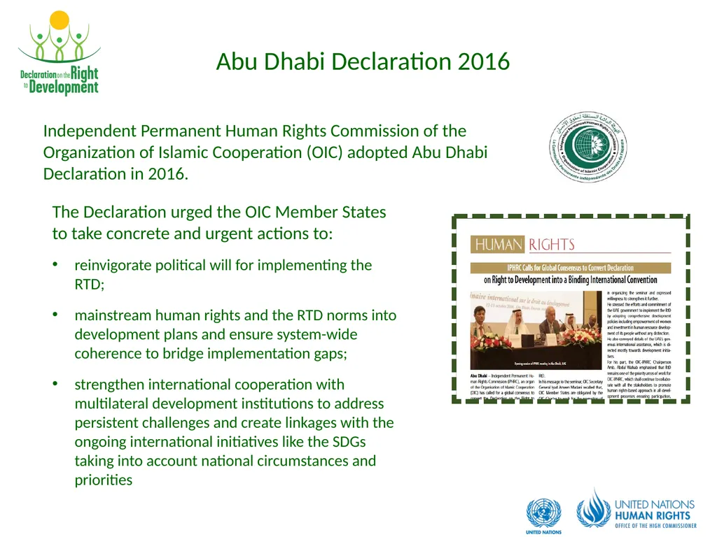 Development is a Human Right Contents: What is the - slide 16 of 26