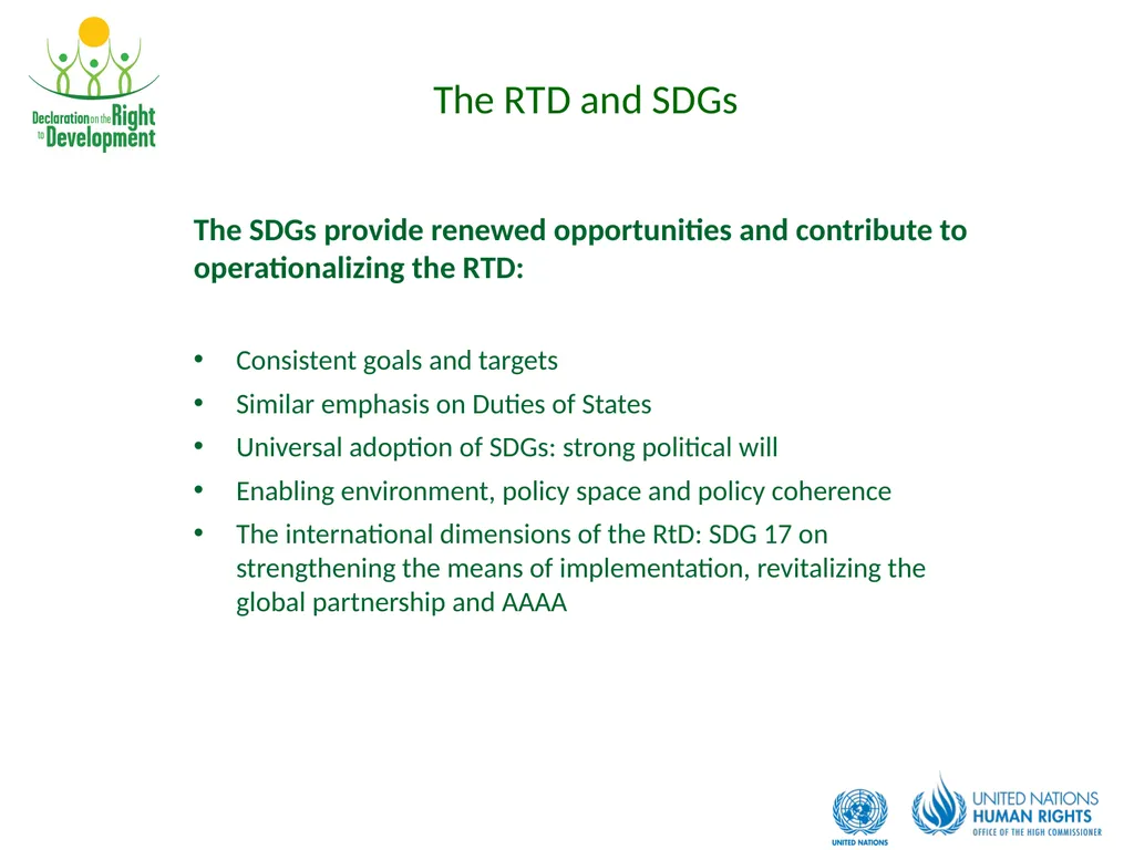Development is a Human Right Contents: What is the - slide 23 of 26