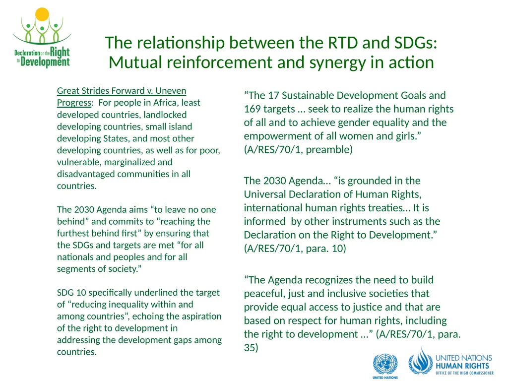 Development is a Human Right Contents: What is the - slide 20 of 26